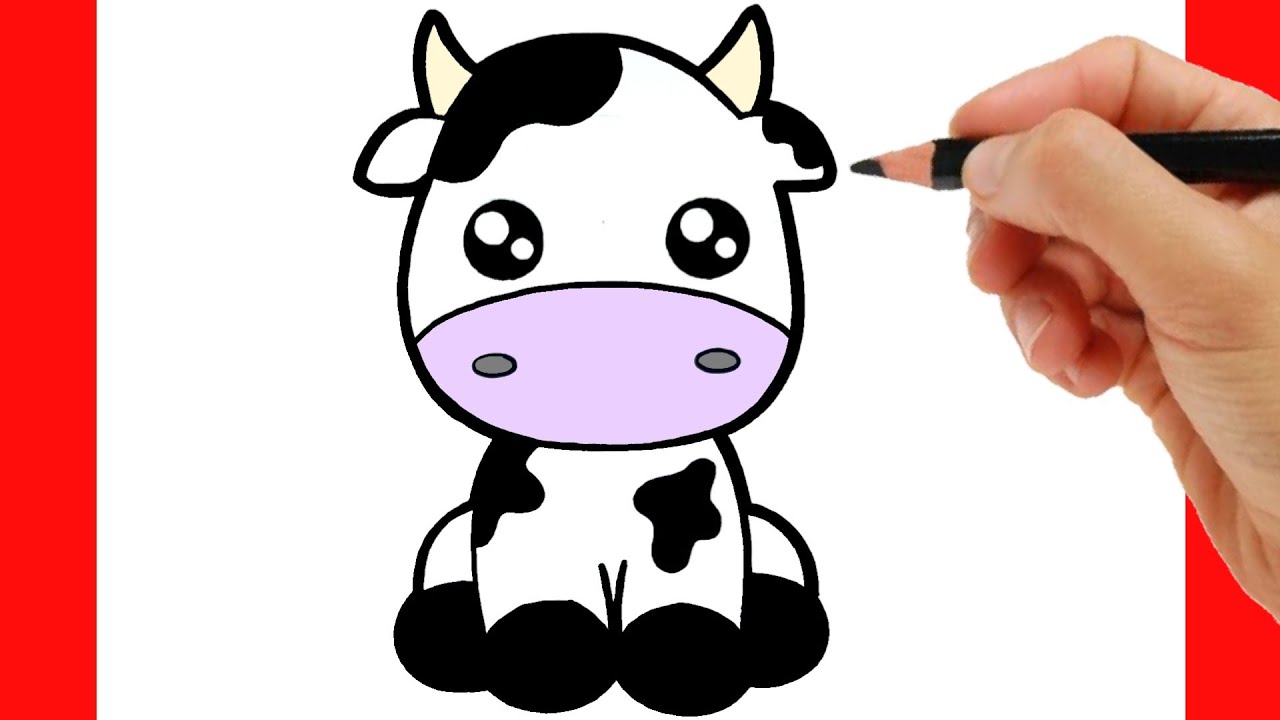 Cartoon Cow Drawing Amazing Sketch