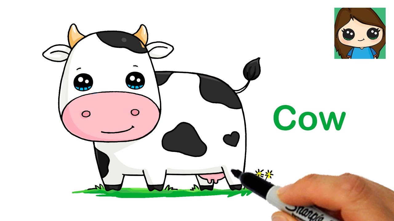 Cartoon Cow Drawing Hand drawn Sketch