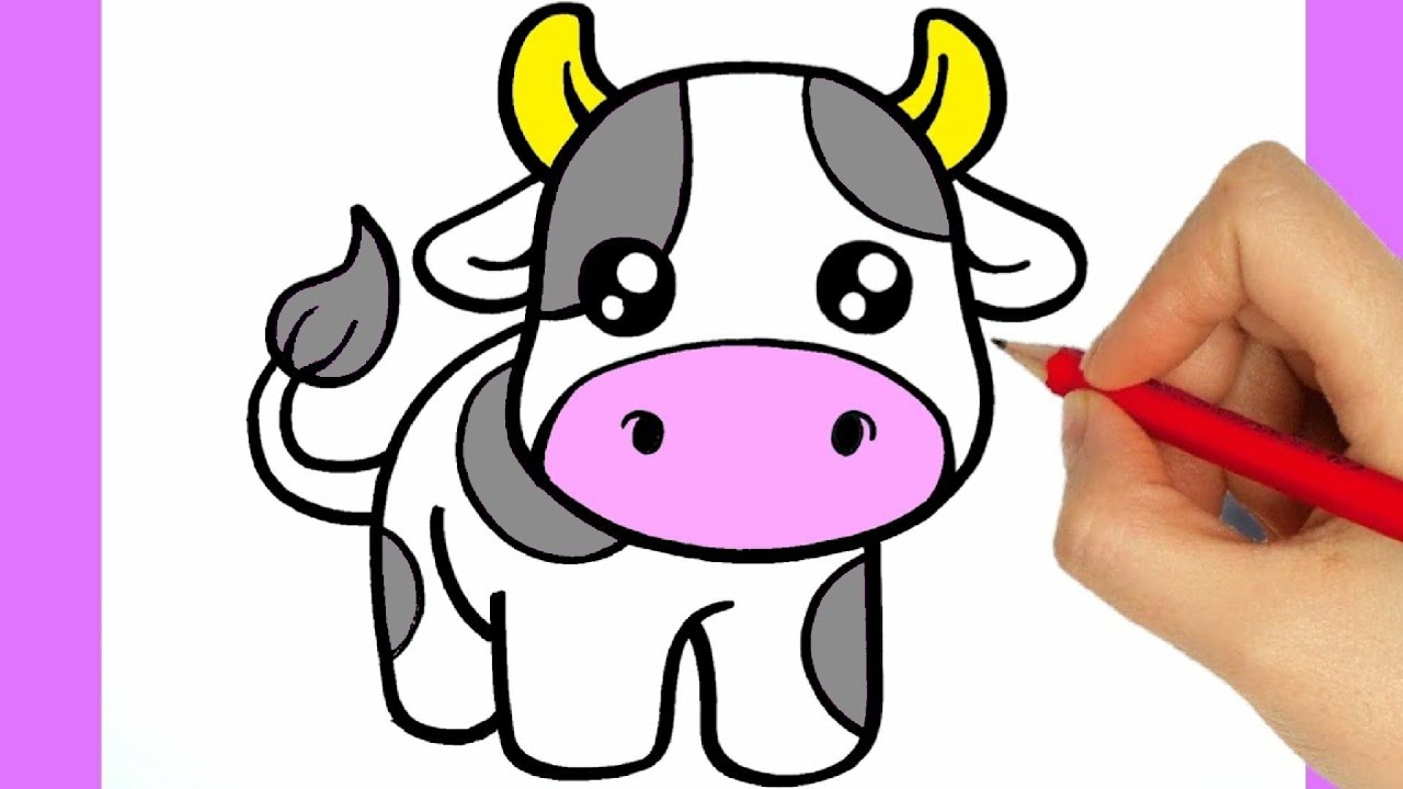 Cartoon Cow Drawing Stunning Sketch