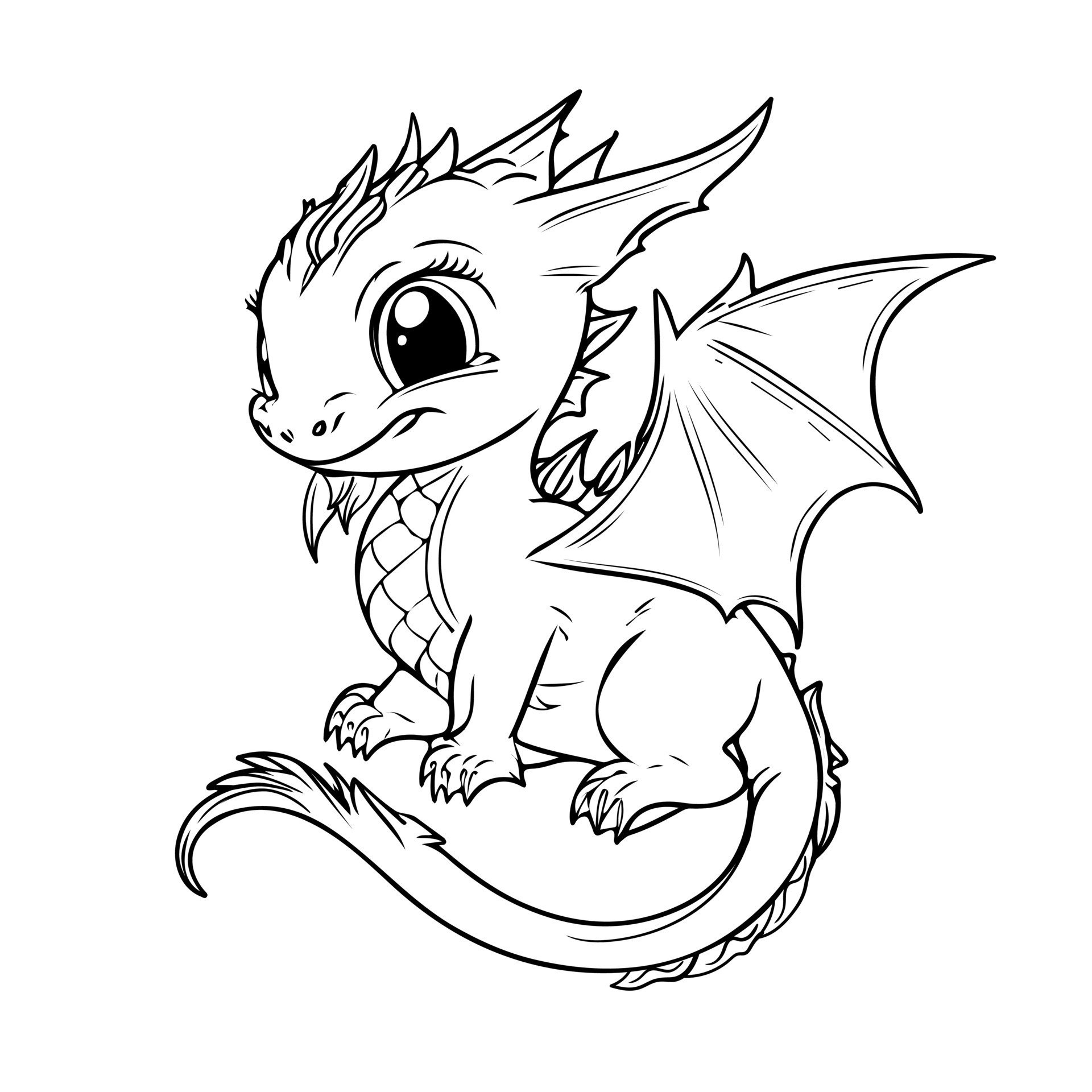 Cartoon Dragon Drawing Stunning Sketch