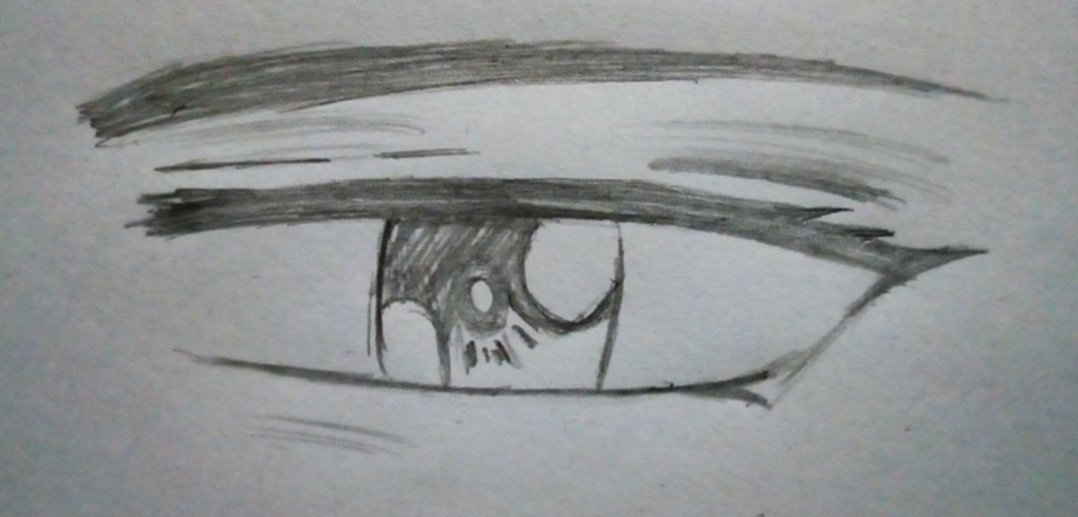 Cartoon Eyes Drawing Sketch