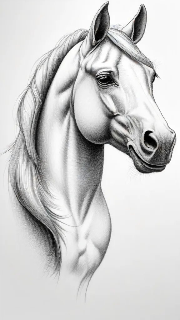 Cartoon Horse Drawing Art Sketch Image