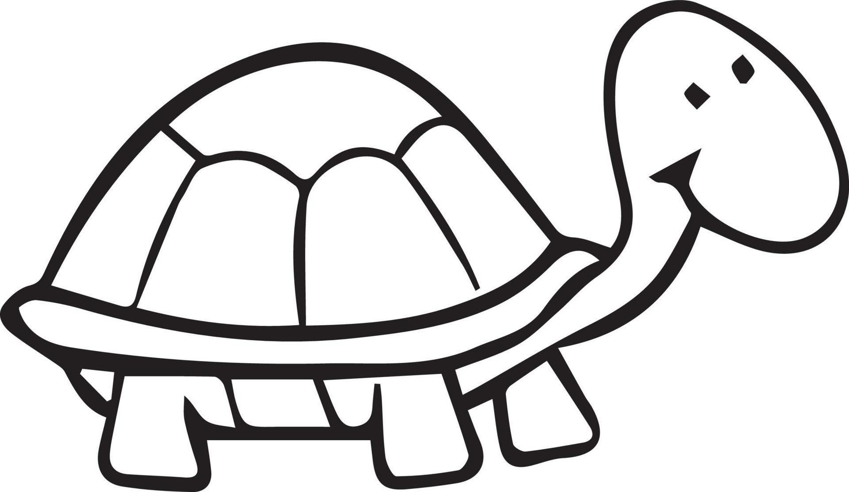 Cartoon Turtle Drawing Intricate Artwork
