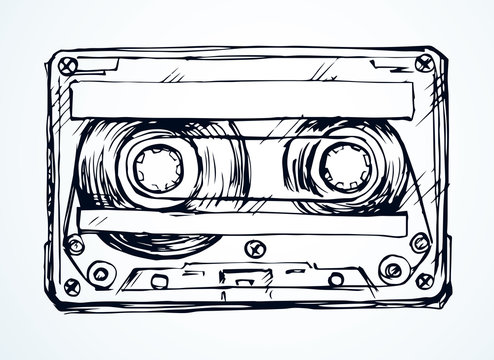 Cassette Tape Drawing Amazing Sketch
