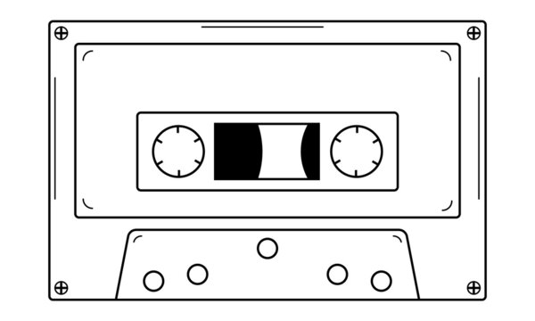 Cassette Tape Drawing Art