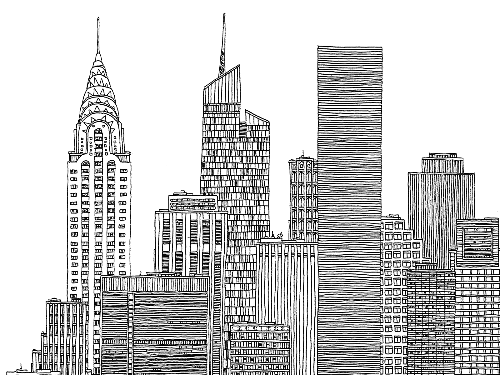 City Drawing Art