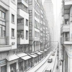 City Drawing Sketch Picture