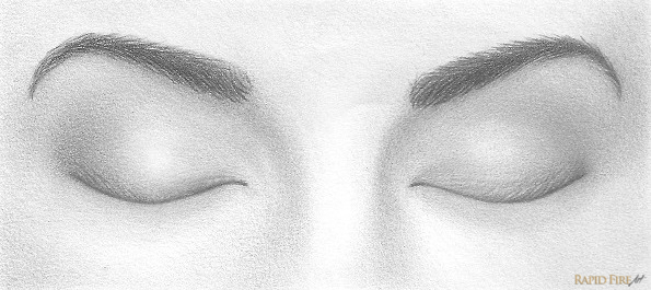 Closed Eyes Drawing Realistic Sketch