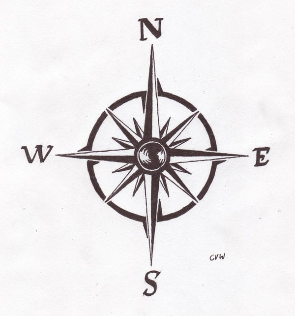 Compass Rose Drawing Image