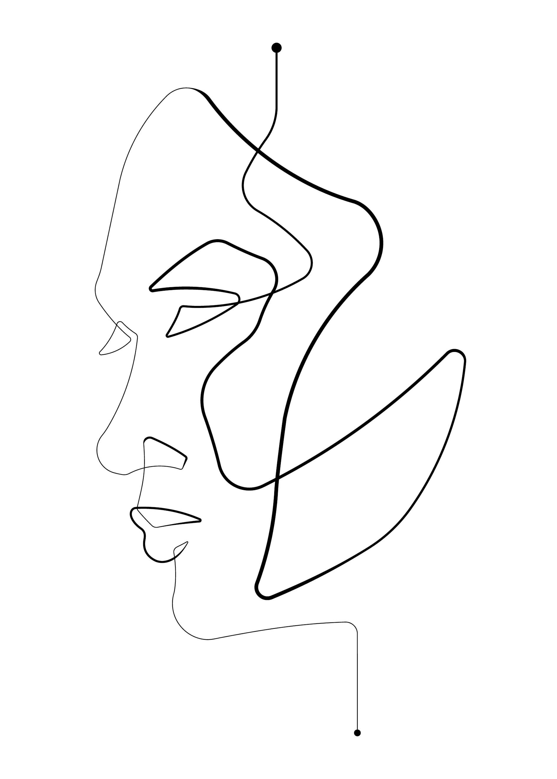 Continuous Line Drawing Fine Art