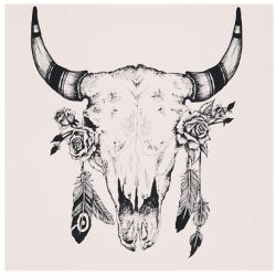 Cow Skull Drawing Hand drawn Sketch