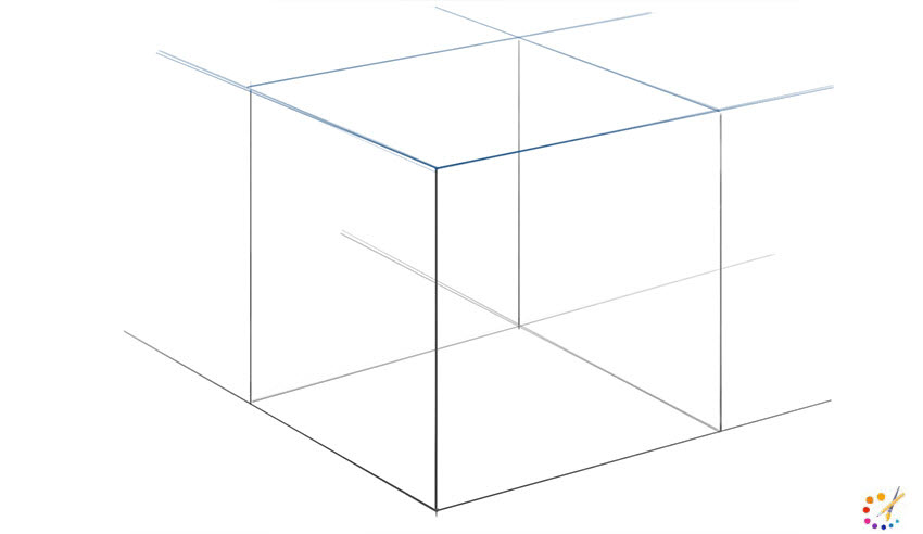 Cube Drawing Art