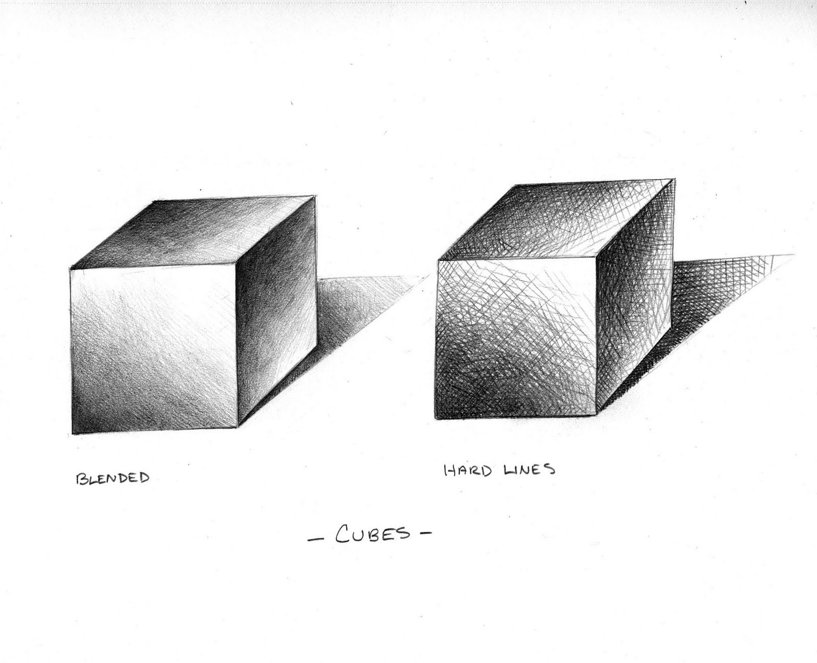 Cube Drawing Creative Style