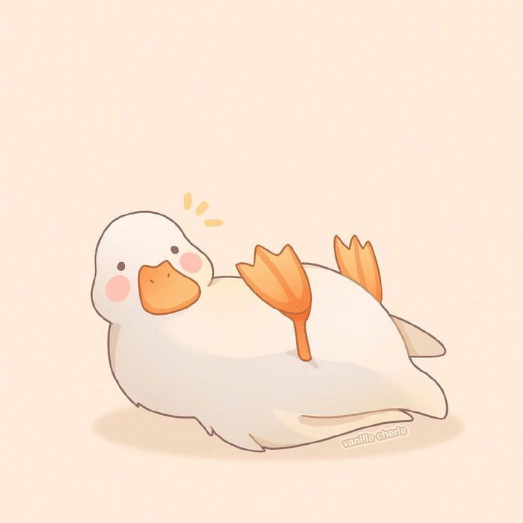 Cute Duck Drawing Art