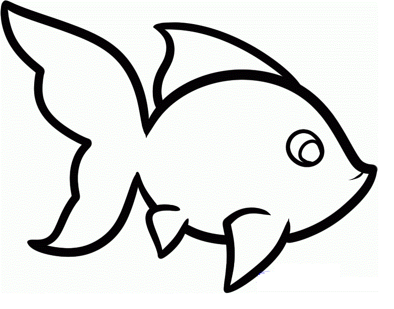 Cute Fish Drawing Unique Art