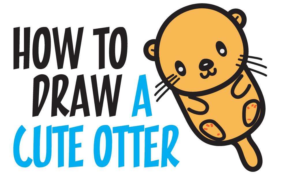Cute Otter Drawing Sketch