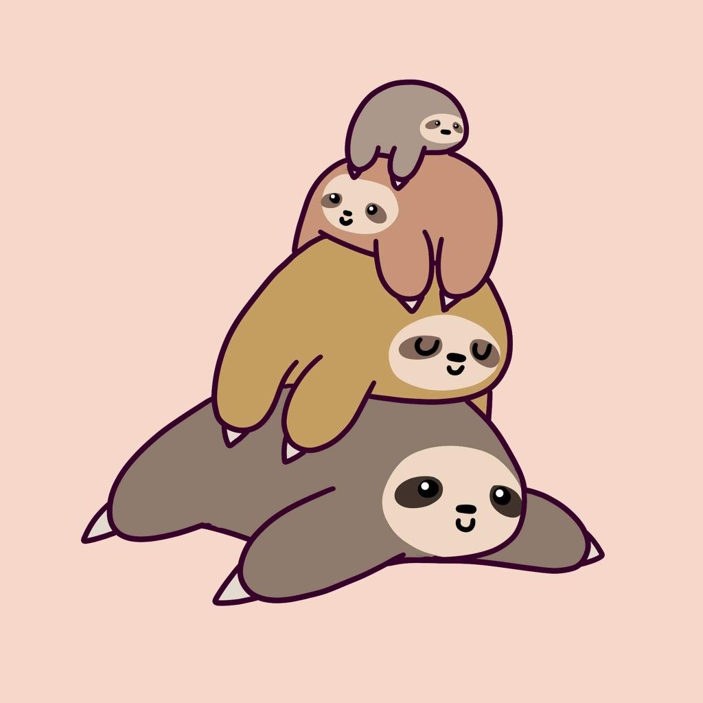 Cute Sloth Drawing Art
