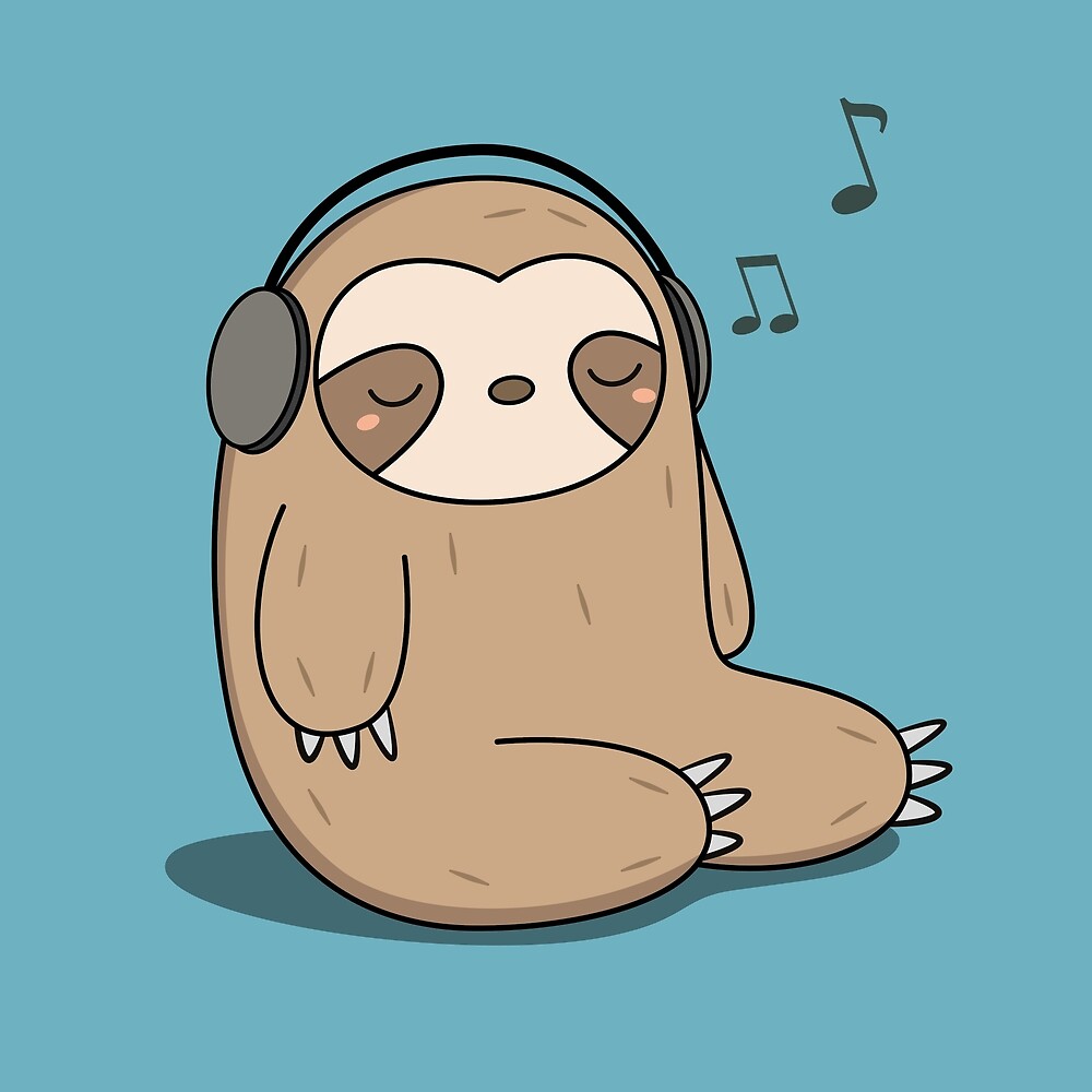 Cute Sloth Drawing Unique Art