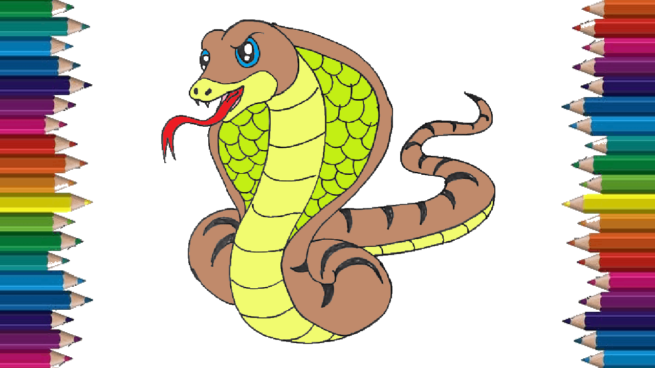 Cute Snake Drawing Intricate Artwork
