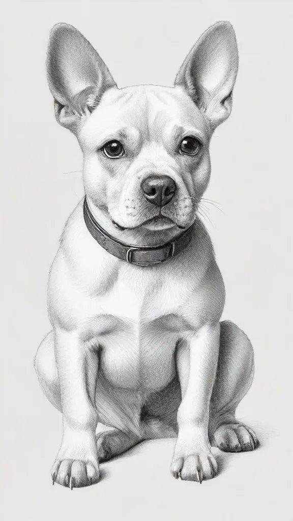 Dog Pencil Drawing Art Sketch Image