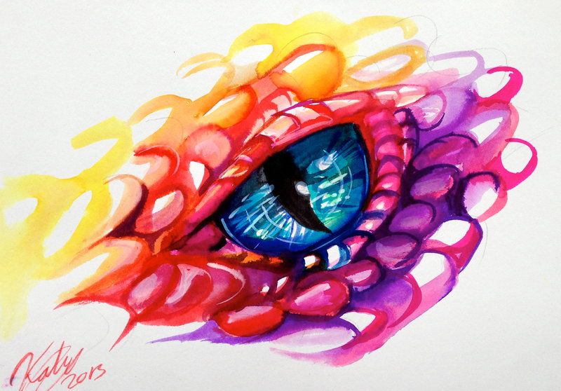 Dragon Eyes Drawing Beautiful Artwork