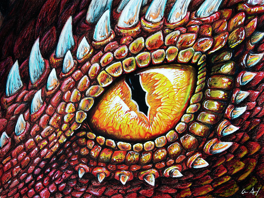 Dragon Eyes Drawing Creative Style