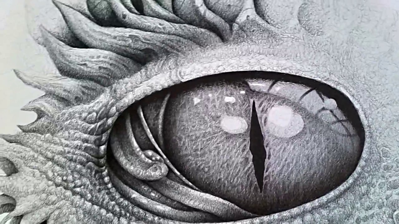 Dragon Eyes Drawing Hand Drawn