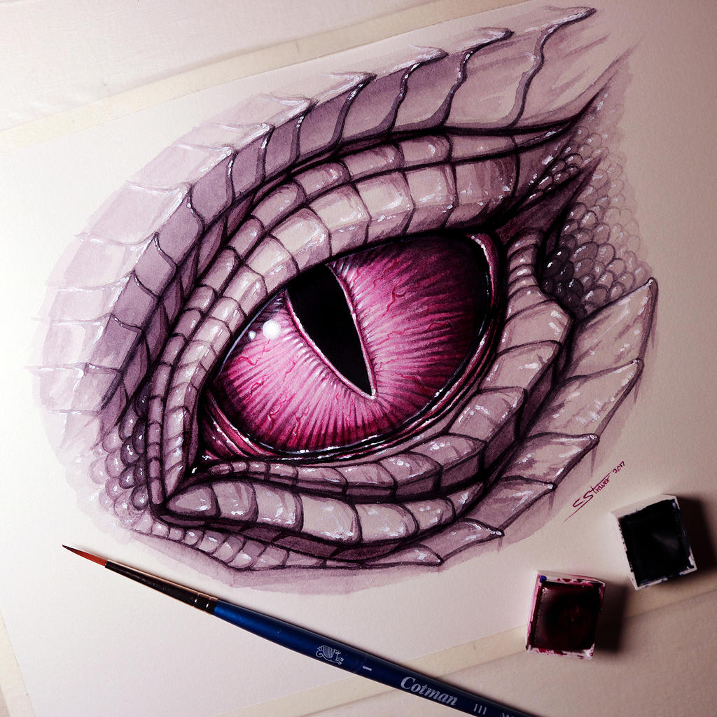 Dragon Eyes Drawing Picture