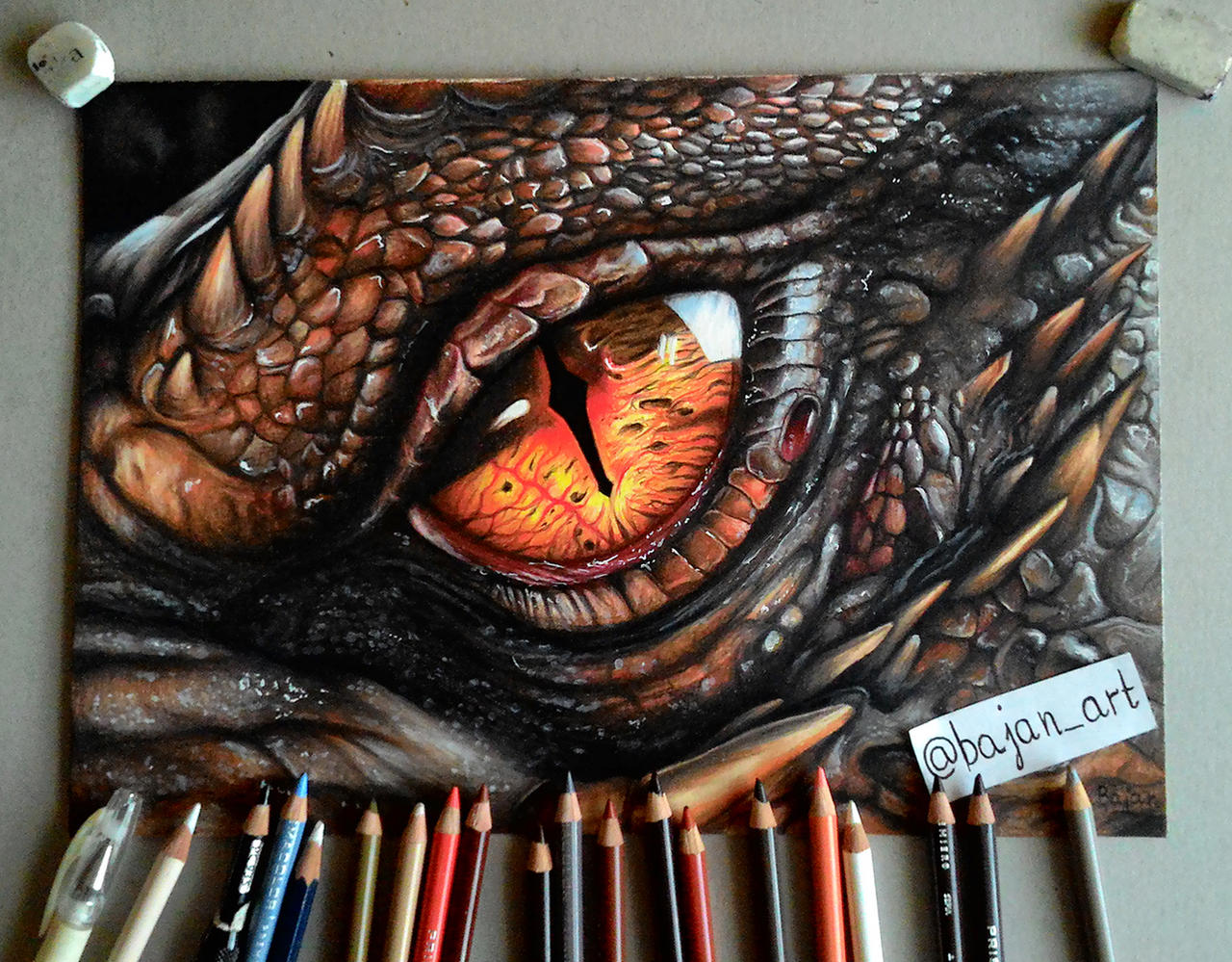 Dragon Eyes Drawing Professional Artwork
