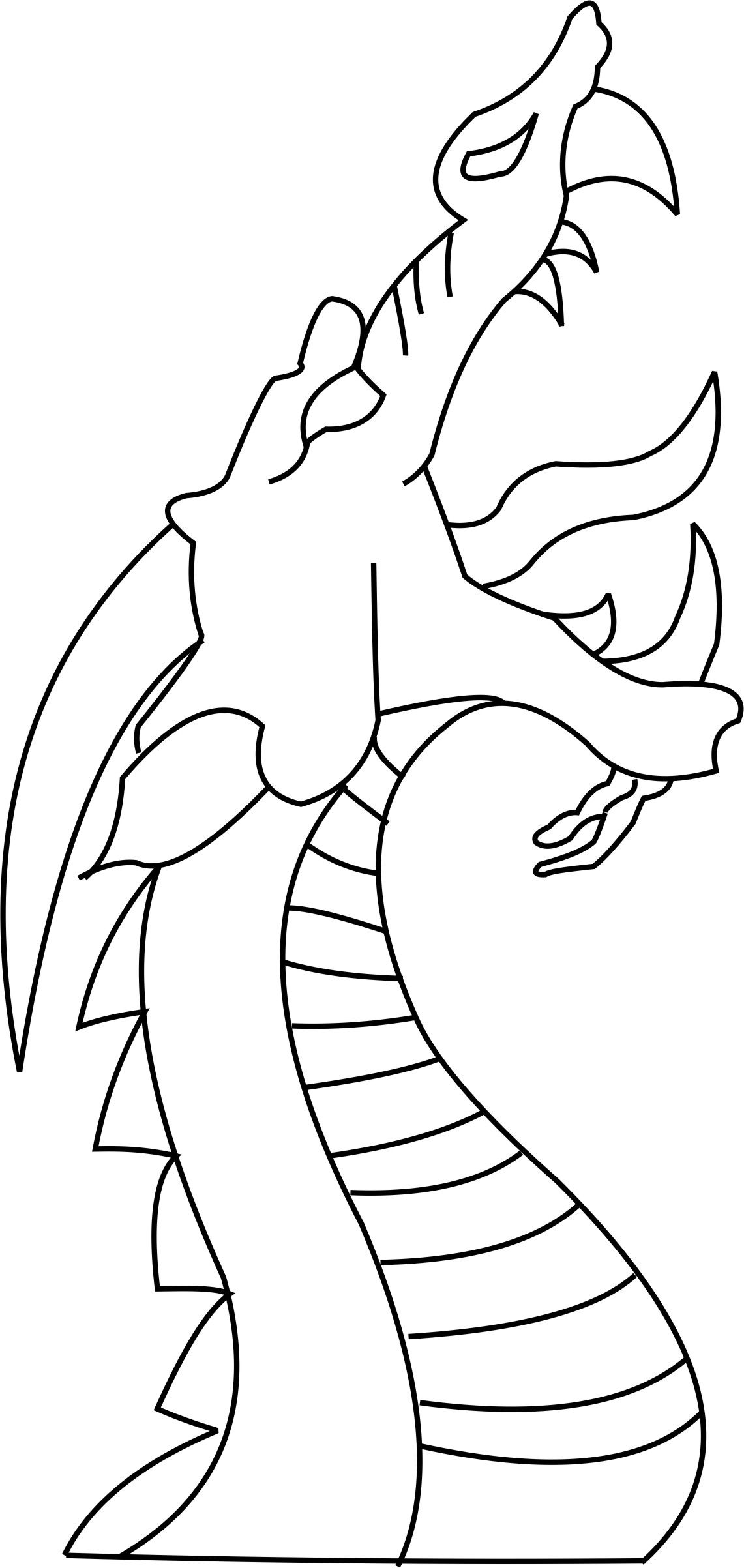 Dragon Head Drawing Modern Sketch