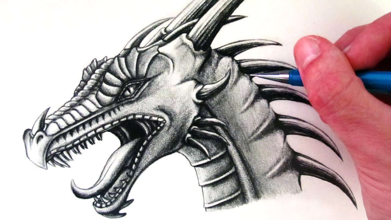 Dragon Head Drawing Professional Artwork