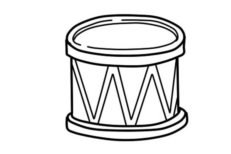Drum Drawing Creative Style