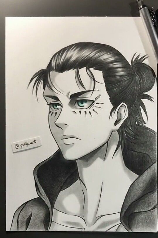 Eren Yeager Drawing Creative Style