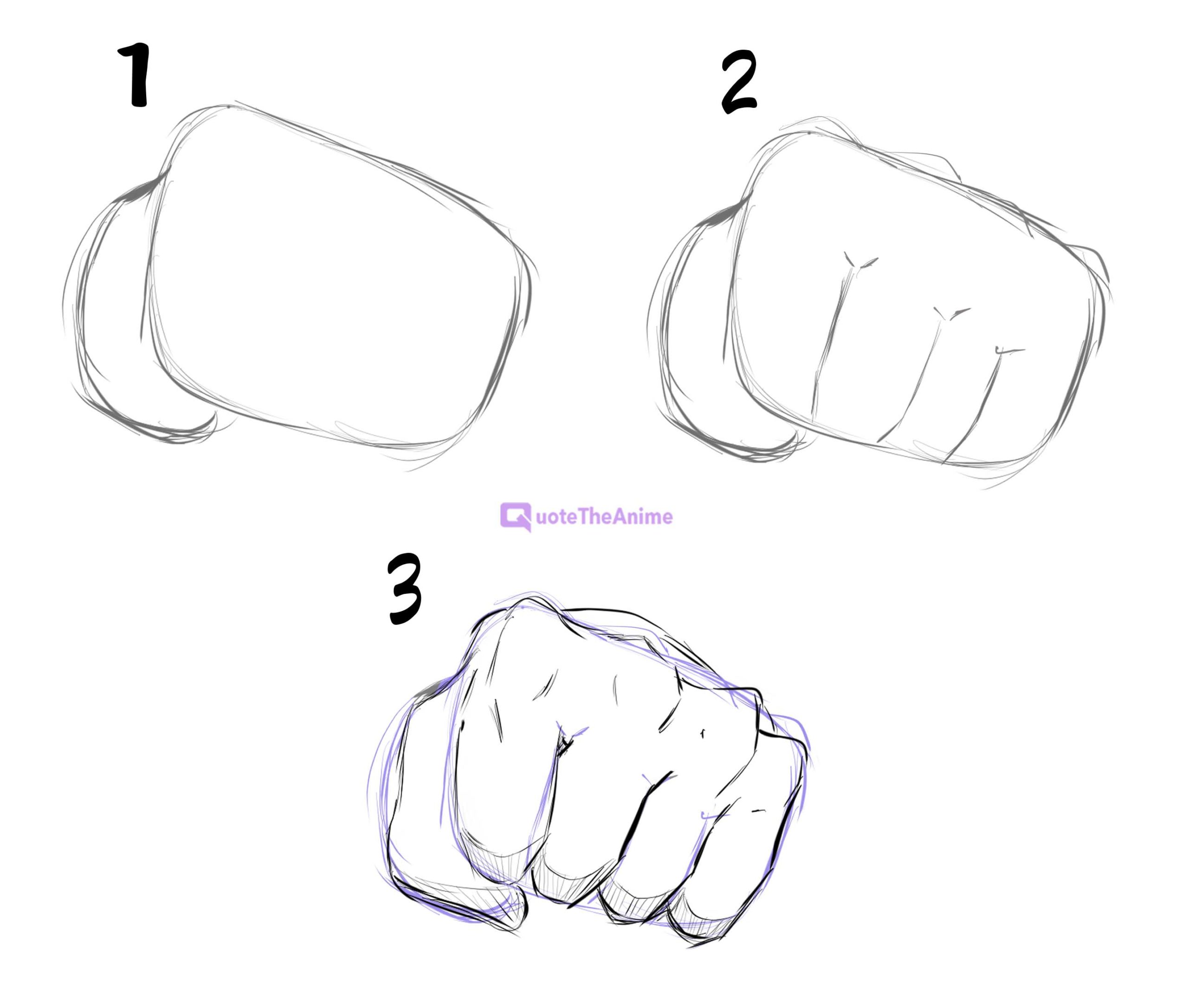 Fist Drawing Hand drawn Sketch