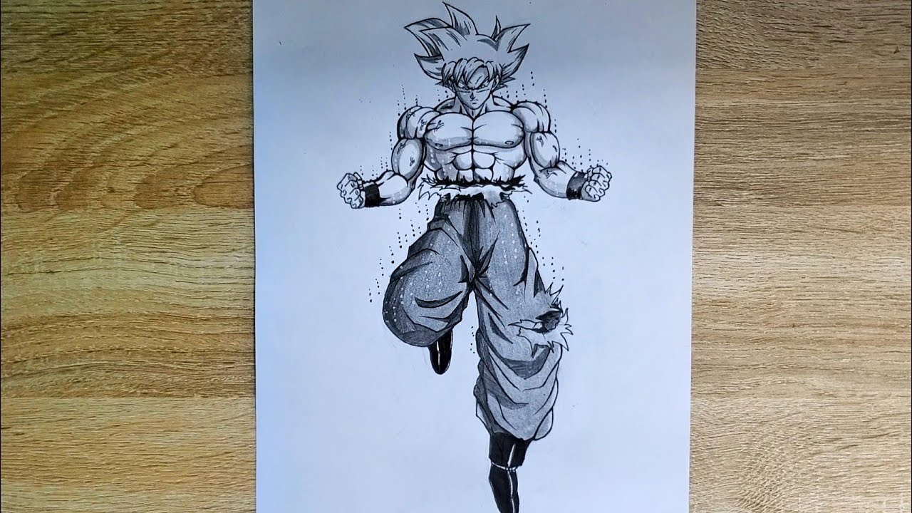 Full Body Goku Drawing Creative Style