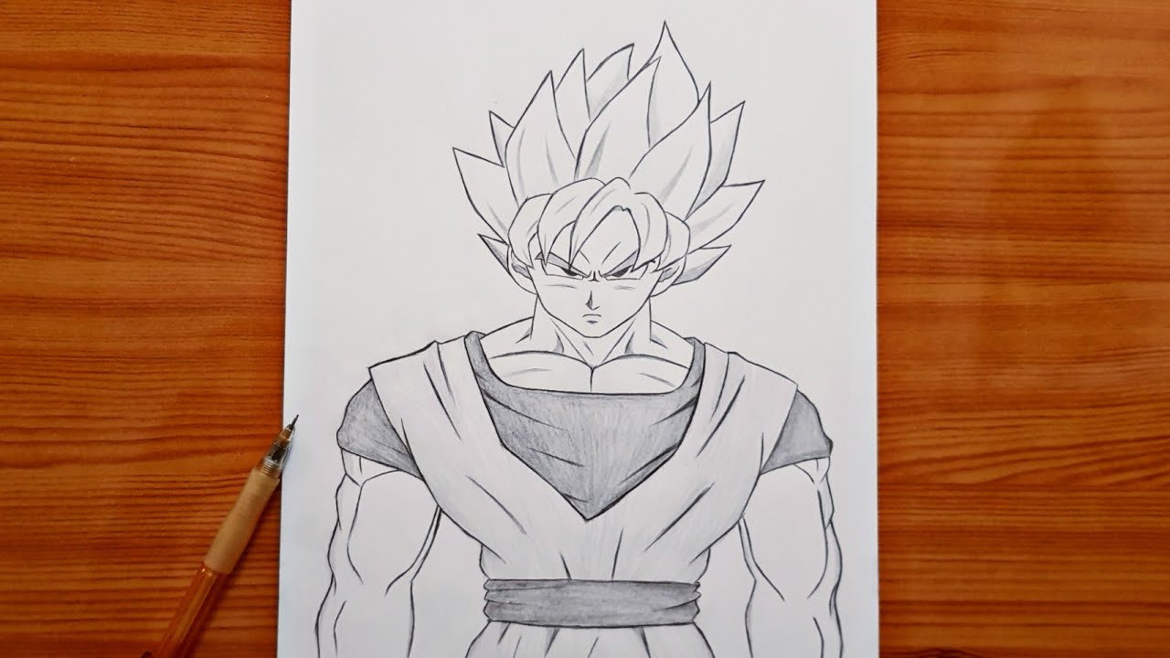 Full Body Goku Drawing