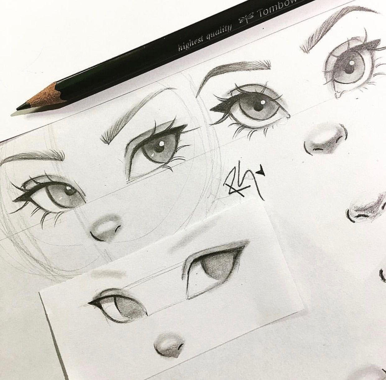 Girl Eyes Drawing Hand Drawn Sketch