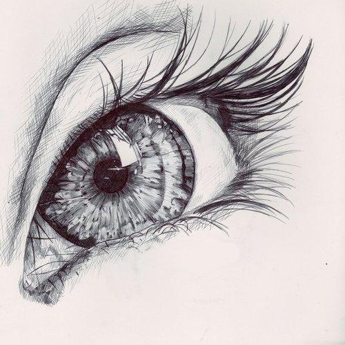 Girl Eyes Drawing