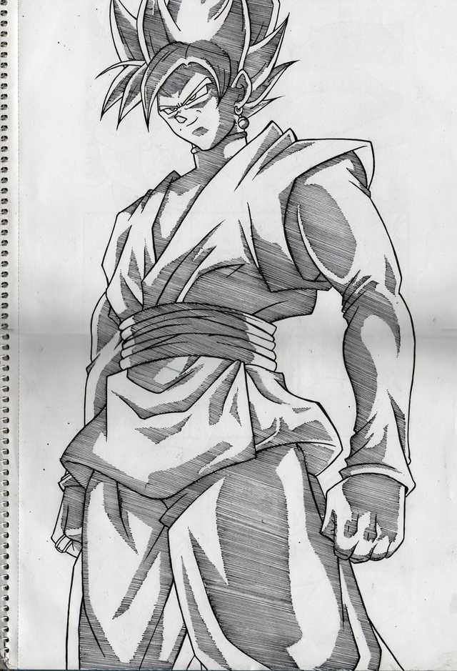 Goku Black Drawing Hand drawn