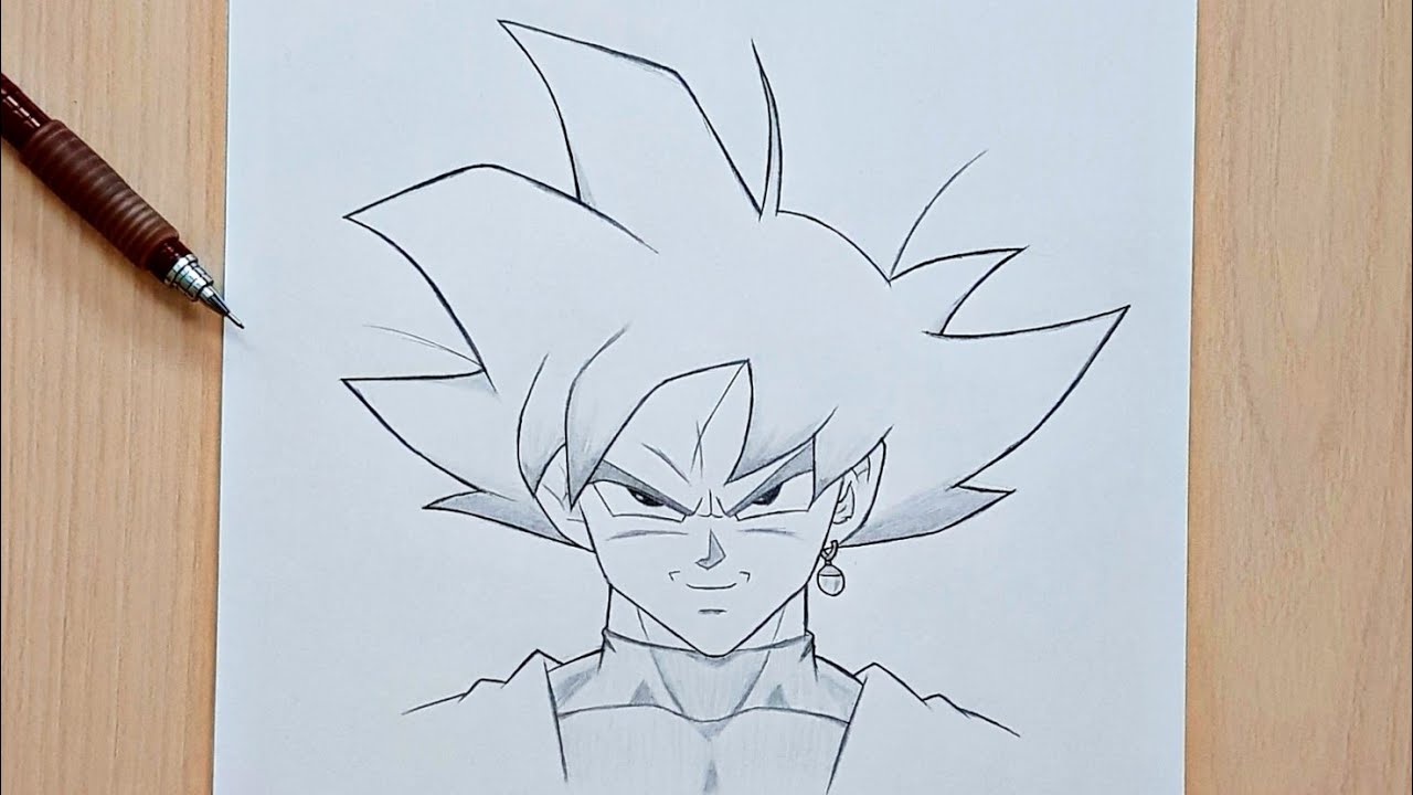 Goku Black Drawing Realistic Sketch