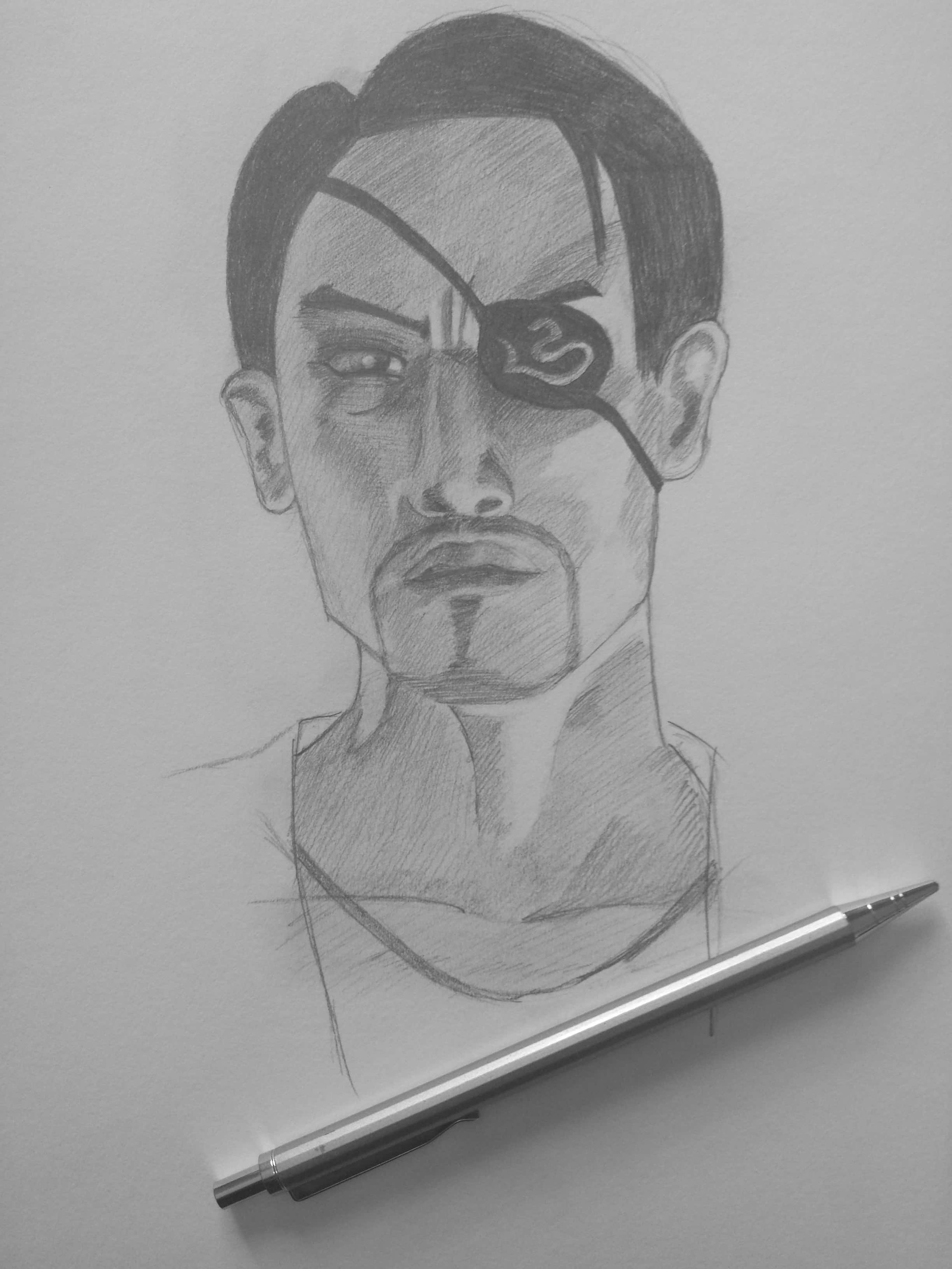 Goro Majima Drawing