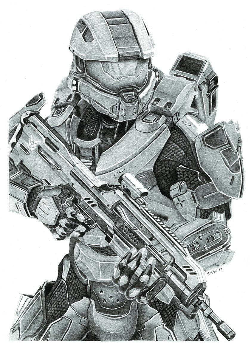 Halo Drawing Picture