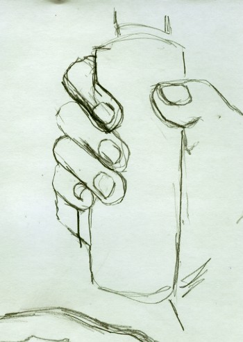 Hand Holding Something Drawing Amazing Sketch
