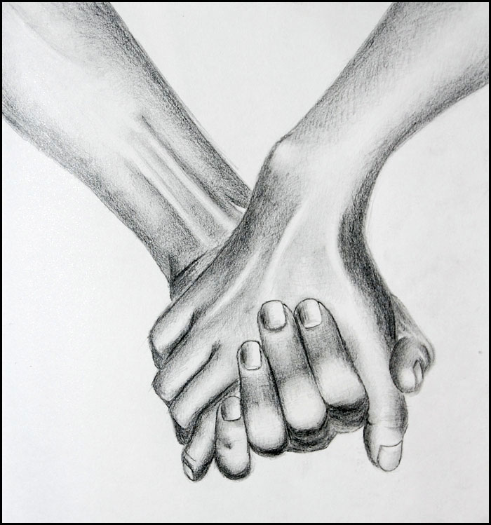 Hand Holding Something Drawing Creative Style