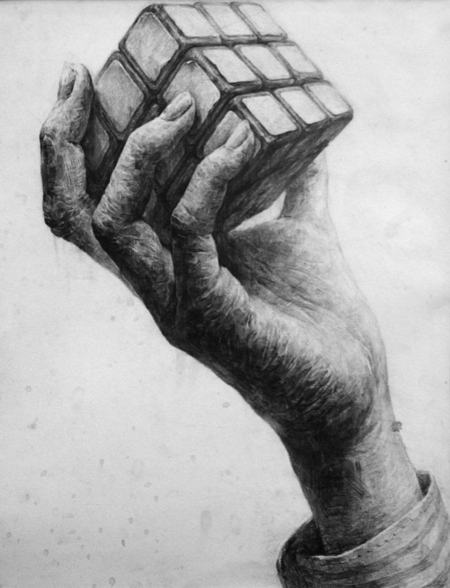 Hand Holding Something Drawing Modern Sketch