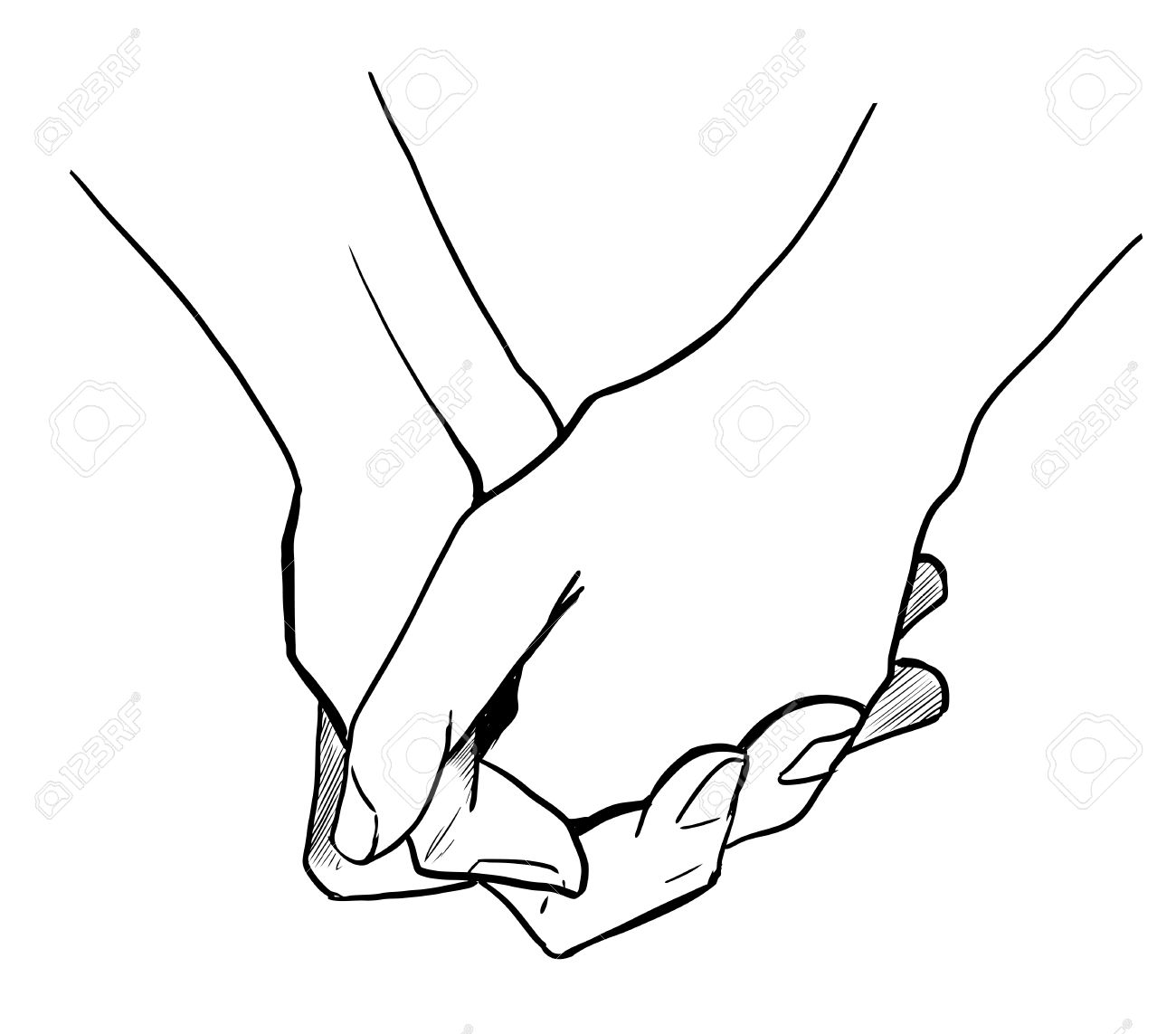 Hand Holding Something Drawing Sketch