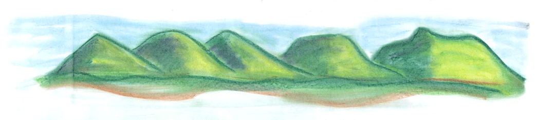 Hill Drawing Realistic Sketch