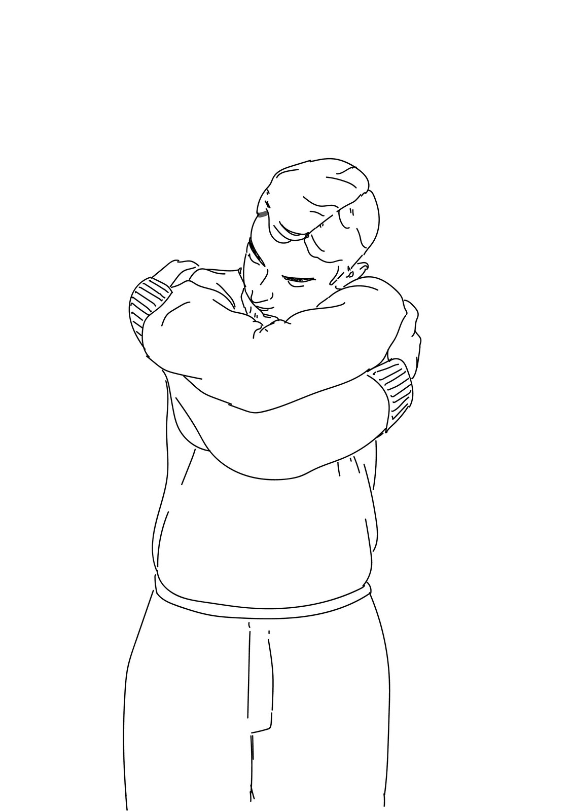 Hug Drawing Professional Artwork
