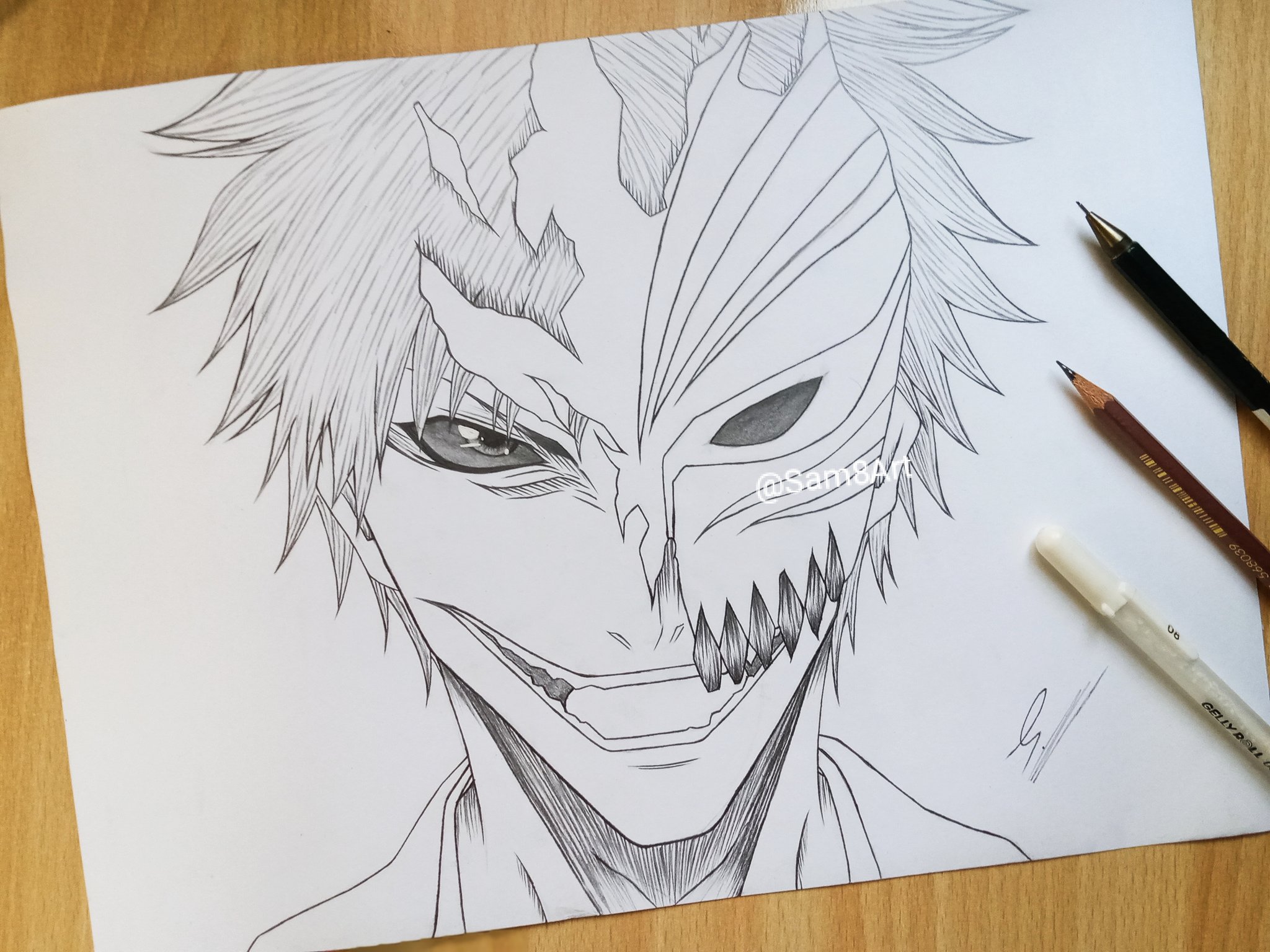 Ichigo Drawing Hand drawn