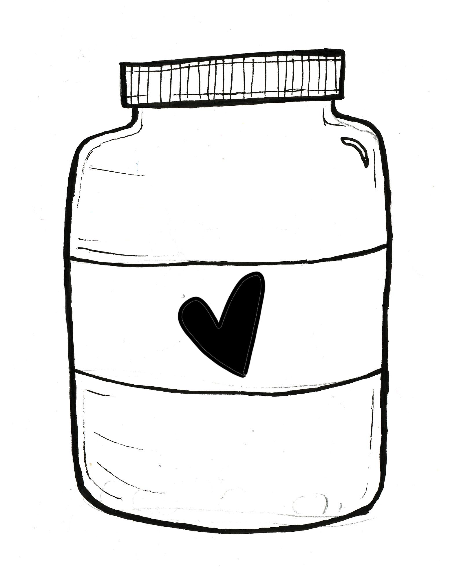 Jar Drawing Creative Style